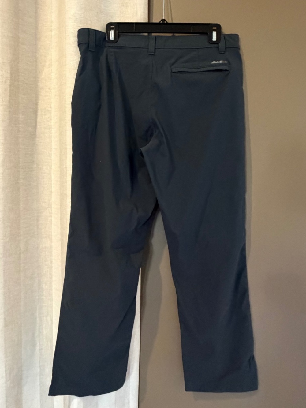 Eddie Bauer Charcoal Gray Nylon Outdoor Adventure Pants Size 33x30 tag but 33x29